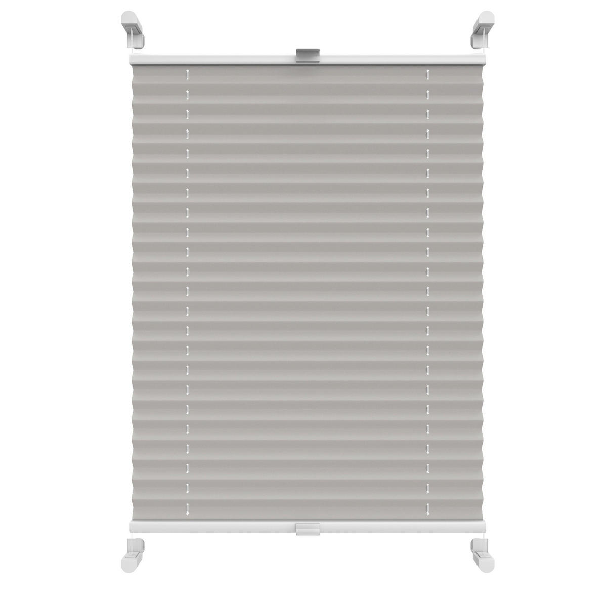 PLISSEE Thermo Basic 75 x 210cm Klemmfix ohne Bohren - Silberfarben, Textil (75/210/210cm) - Deco-Raum