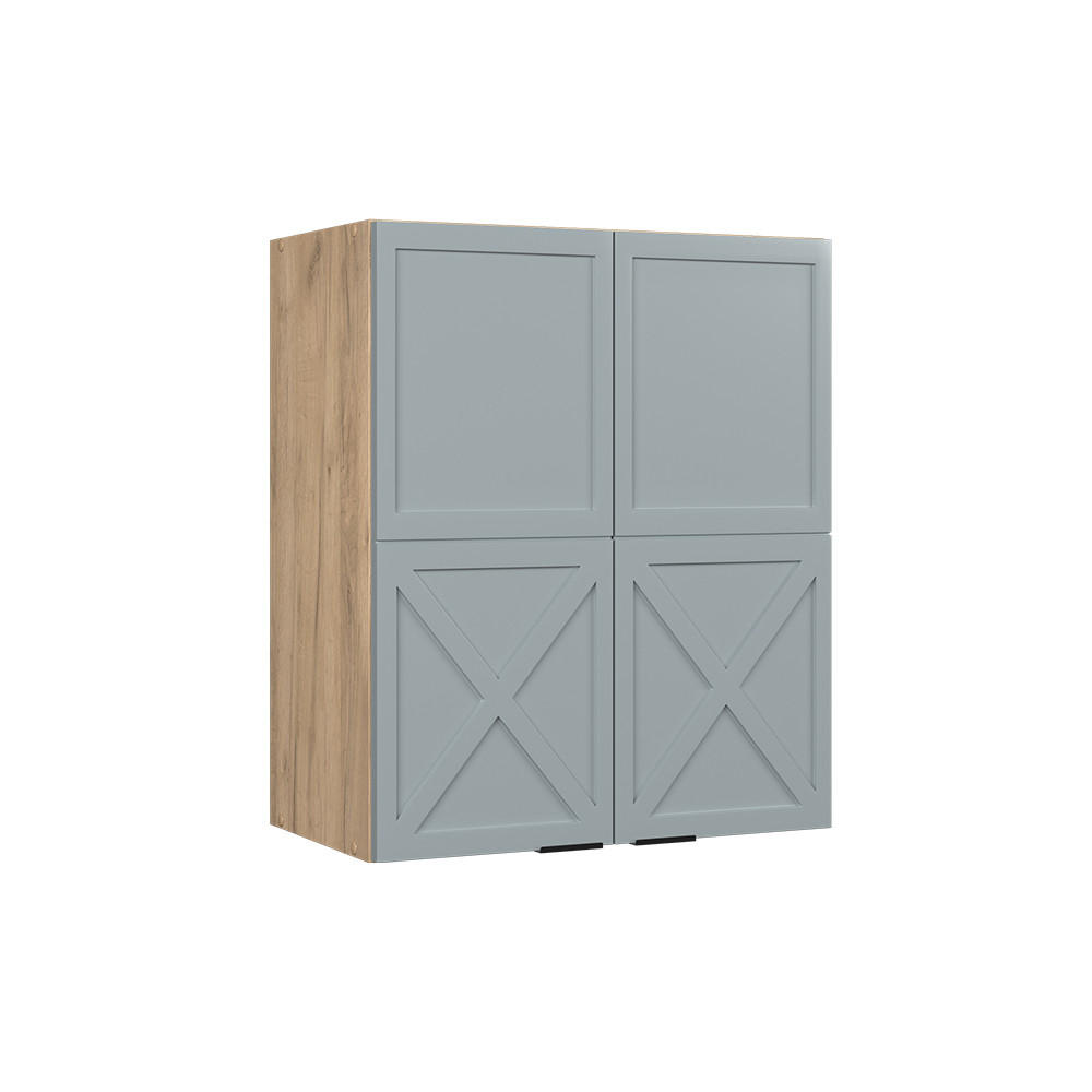 HÄNGESCHRANK Fame-Line Hellblau-grau 60 cm - Honigeiche/Eiche Wotan, Holzwerkstoff (60/72/34.1cm) - Vicco