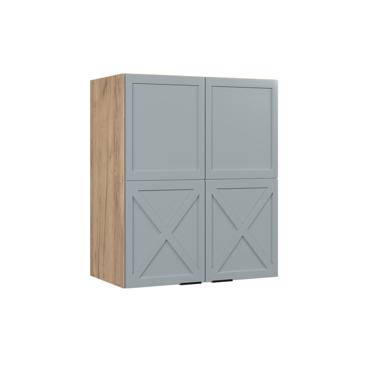 HÄNGESCHRANK Fame-Line Hellblau-grau 60 cm - Honigeiche/Eiche Wotan, Holzwerkstoff (60/72/34.1cm) - Vicco