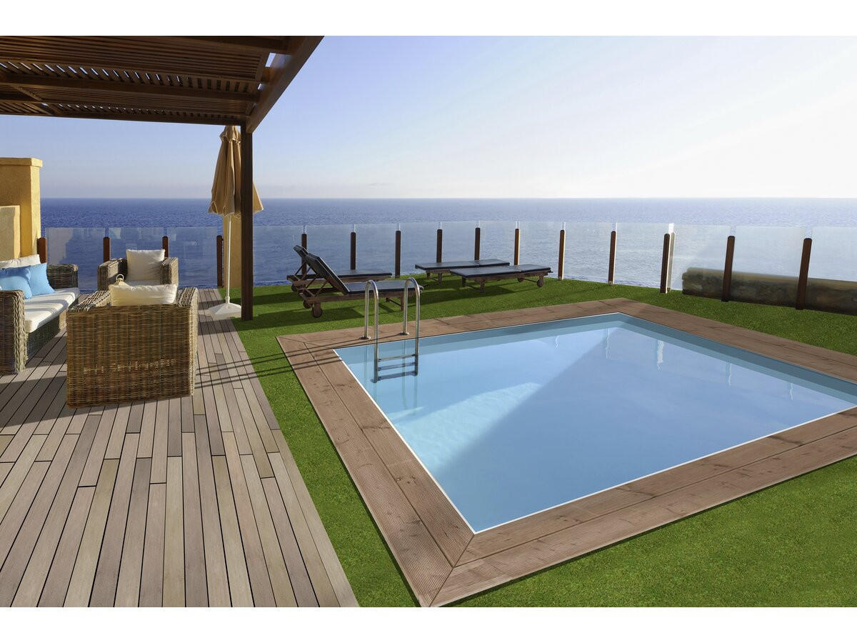 POOL AUS HOLZ maldives - Braun, Holz (3.2/3.2cm) - Habitat Garten