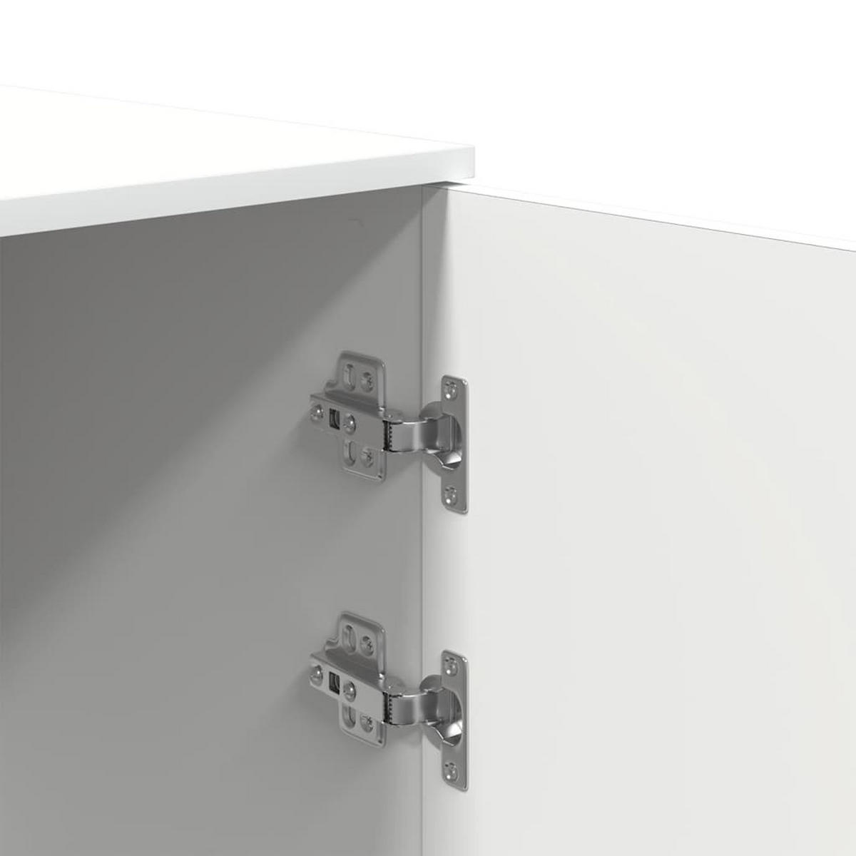 LAGERSCHRANK Weiss 50/45/103,5 Cm Holzwerkstoff - Weiß, Holzwerkstoff (45/103.5/50cm) - vidaXL