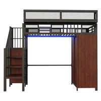 HOCHBETT Metall 90/200 cm Schwarz - Schwarz, Holz/Metall - Raumix