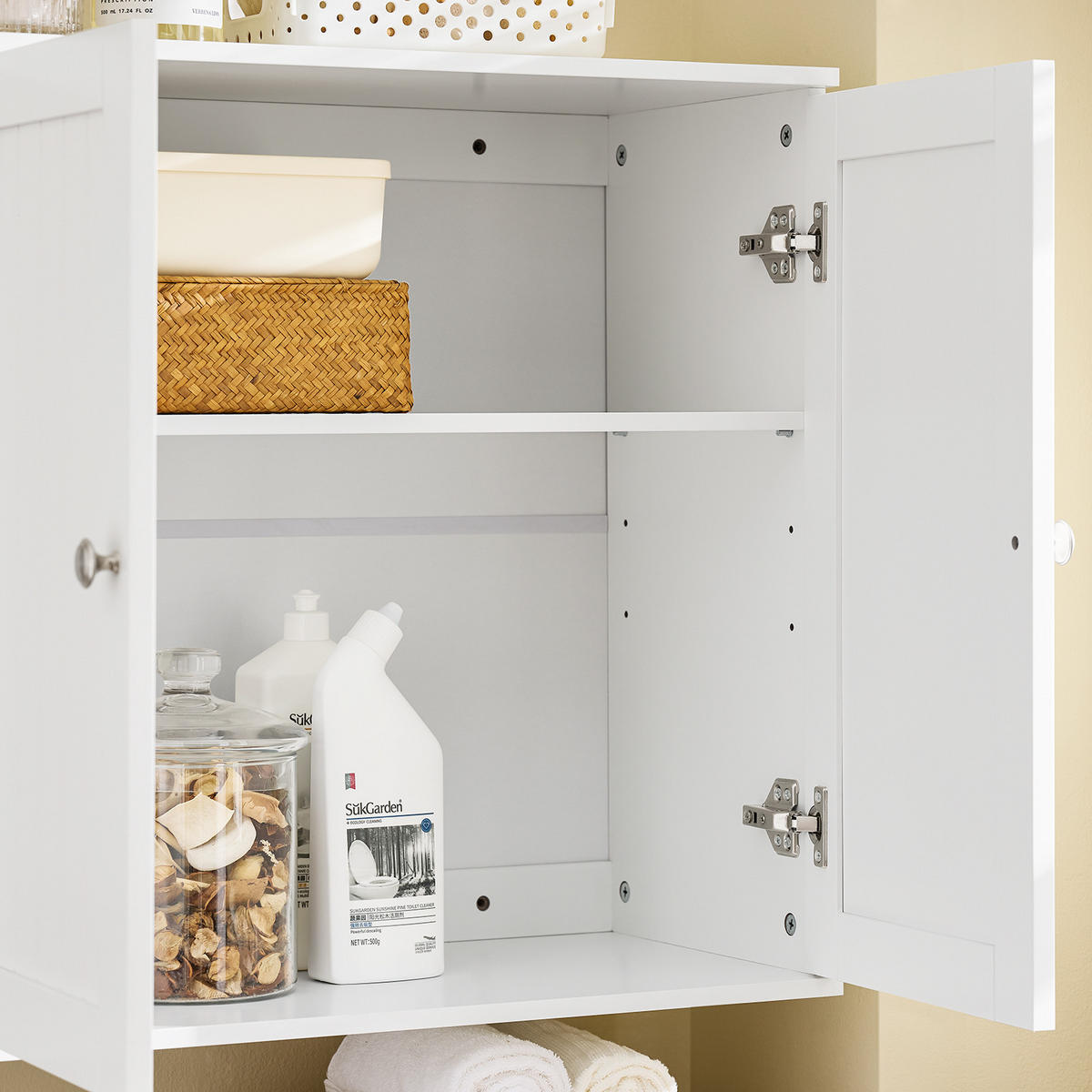 HÄNGESCHRANK Weiß - Weiß, Holzwerkstoff (75/60/30cm) - SoBuy