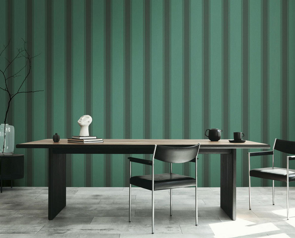 VLIESTAPETE Grün 53/1005 cm - Grün, Textil (53/1cm) - KUNSTLOFT