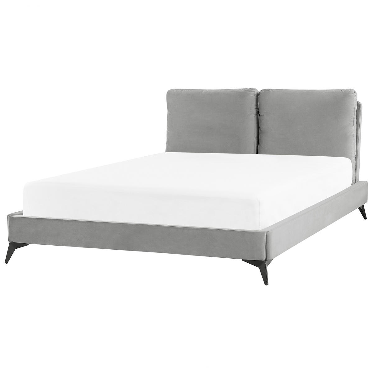 POLSTERBETT 140/200cm Grau Melle - Grau, Textil (140/200cm) - Beliani