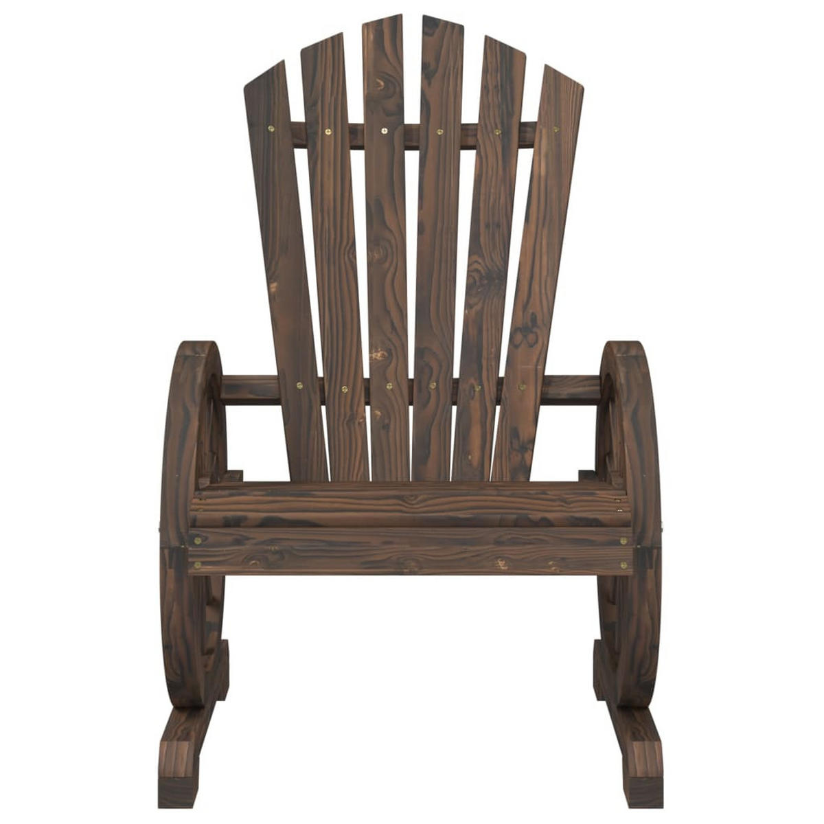 ADIRONDACK-GARTENSTUHL Massivholz Tanne - Braun, Holz (63/99/62cm) - vidaXL
