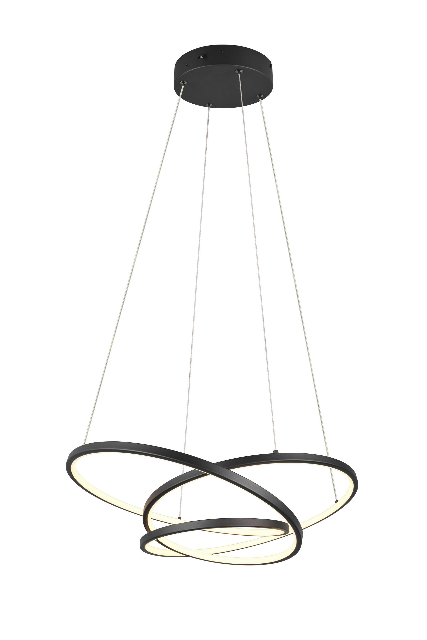 Trio Leuchten Hängelampe Schwarz 64x150x64 cm