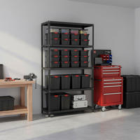 SCHRAUBREGAL PANDA TALL | HxBxT 200x100x50cm | 5 Fachböden | Fachlast 100kg | Anthrazit - Anthrazit, Metall (100/200/50cm) - PROREGAL