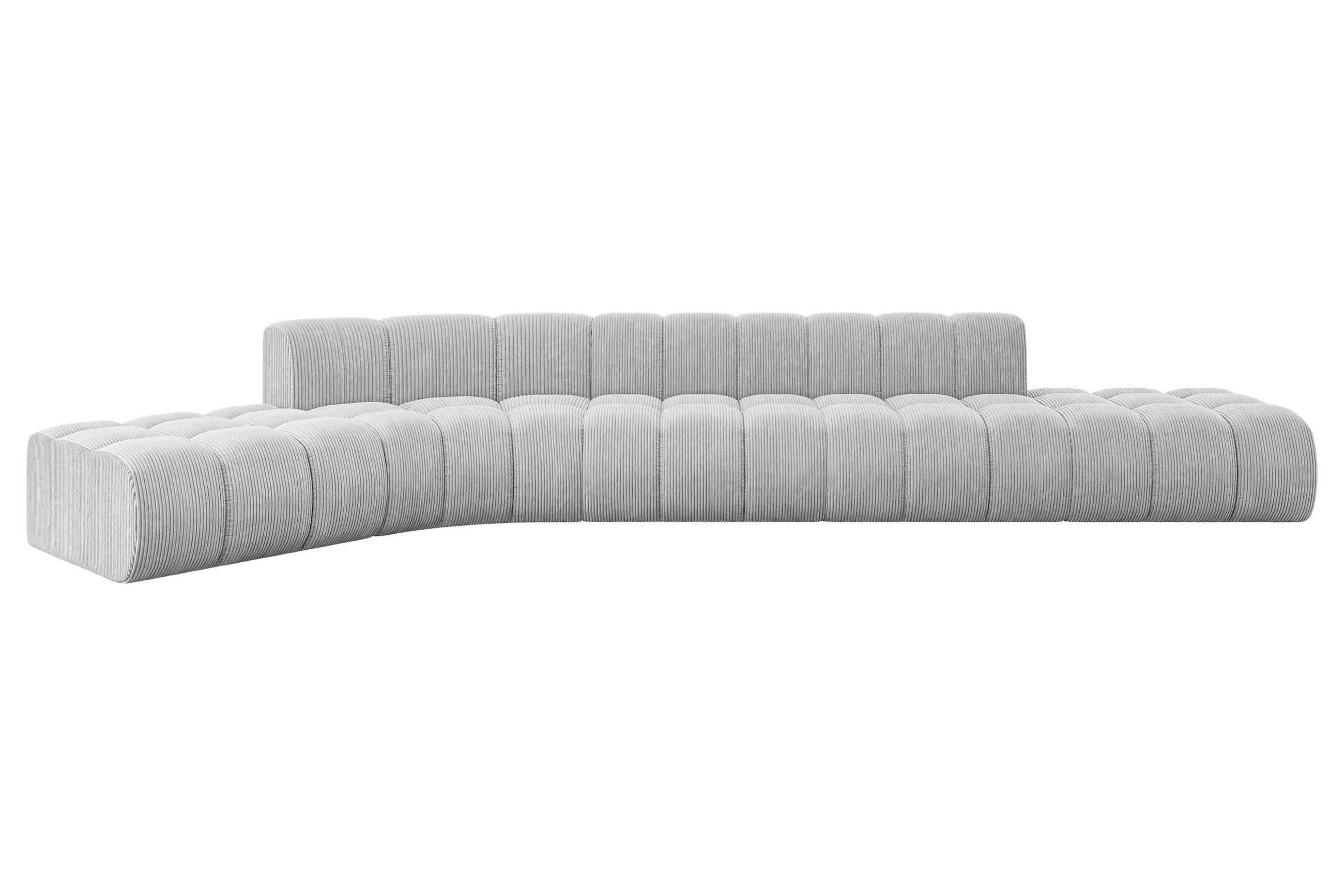 Altdecor Ecksofa Grau 471x174 cm