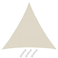 SONNENSEGEL 800/800 cm beige, dreieckig - Beige, Kunststoff (800/800cm) - Amanka