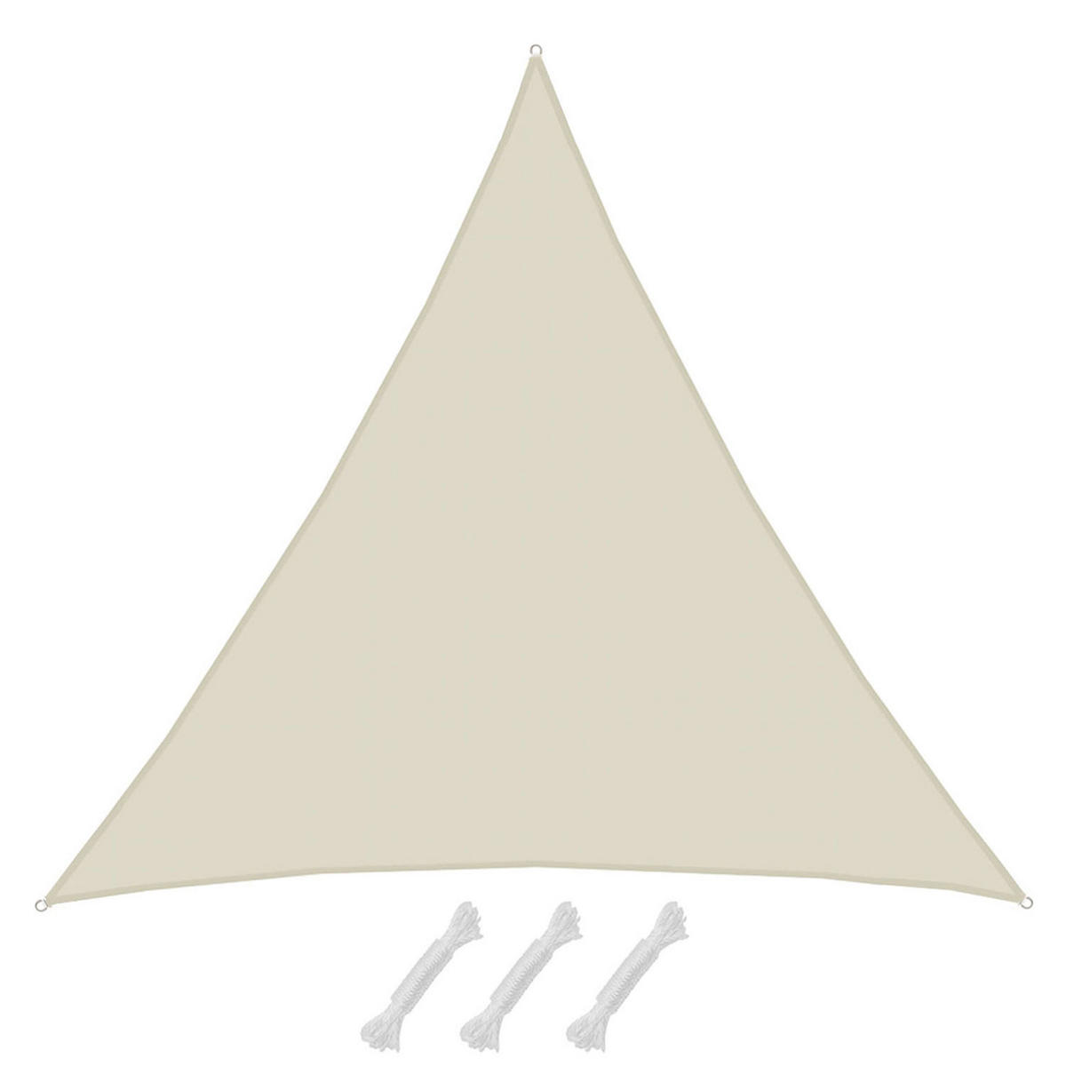 SONNENSEGEL 800/800 cm beige, dreieckig - Beige, Kunststoff (800/800cm) - Amanka