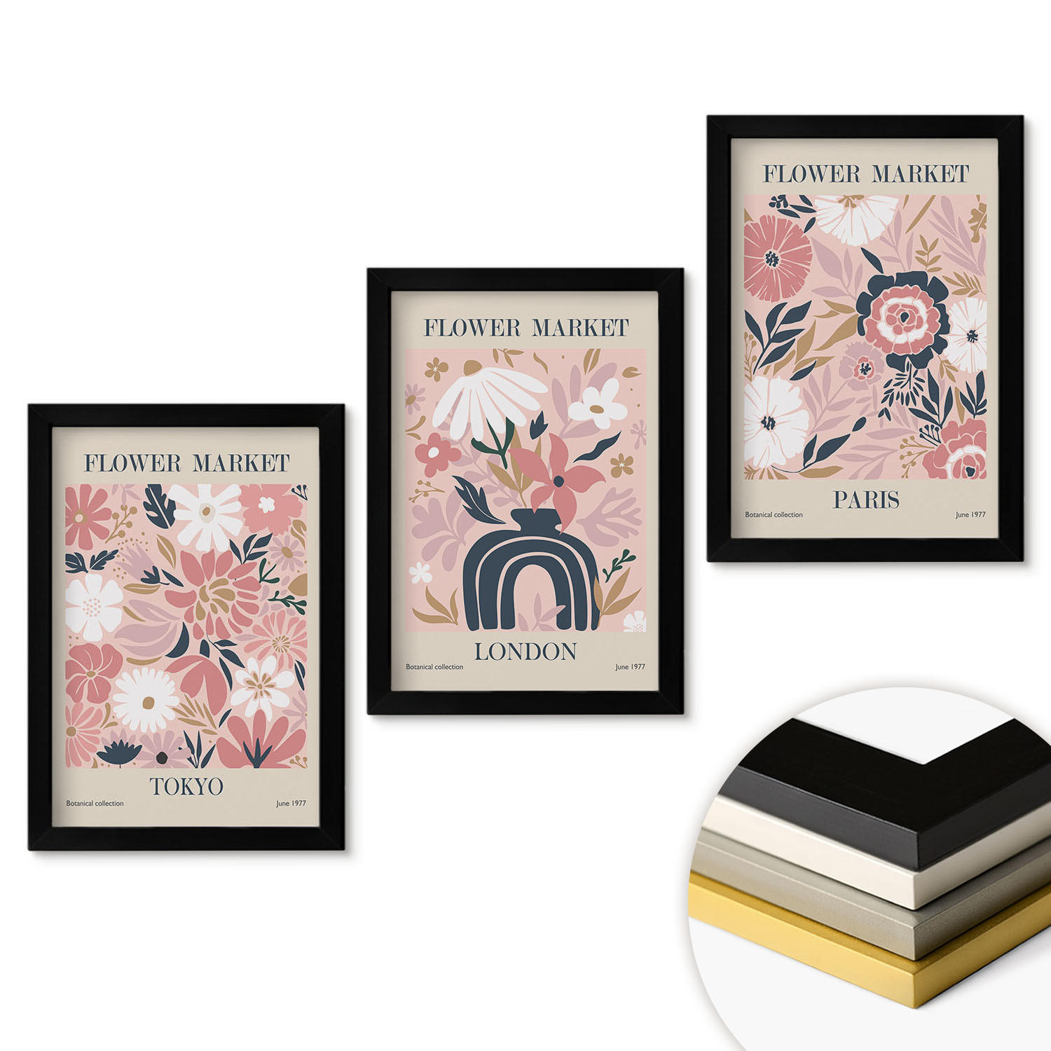 ArtPrintCave Wandbilder Schwarz 20x30 cm