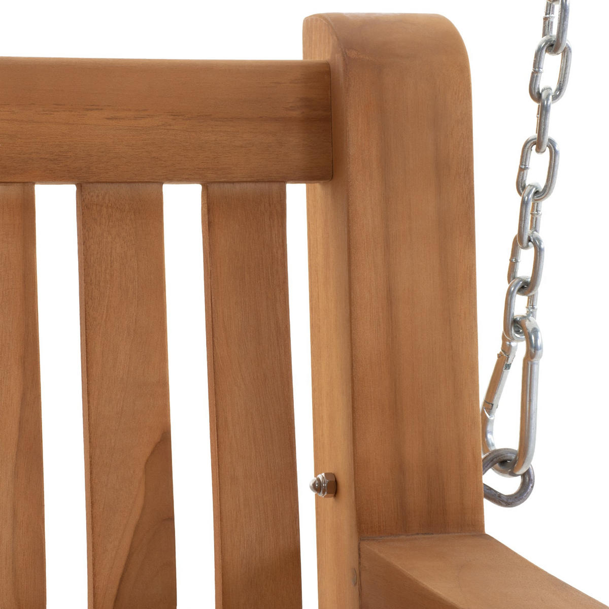 SCHAUKELBANK Muver Holz Teak Hängebank - Teakfarben, Holz (200/62/70cm) - DELUKE