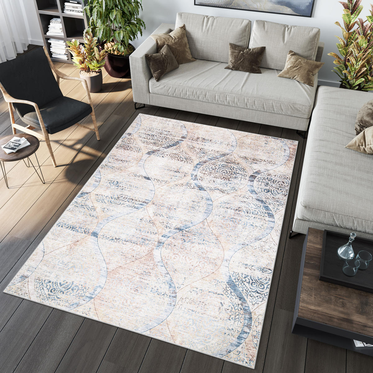 TEPPICH TOSCANA Beige 80/150 cm - Beige, Textil (80/150cm) - Tapiso