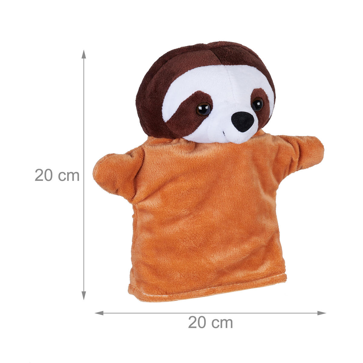 3xHANDPUPPE - Multicolor, Textil (20/24/13cm) - Relaxdays