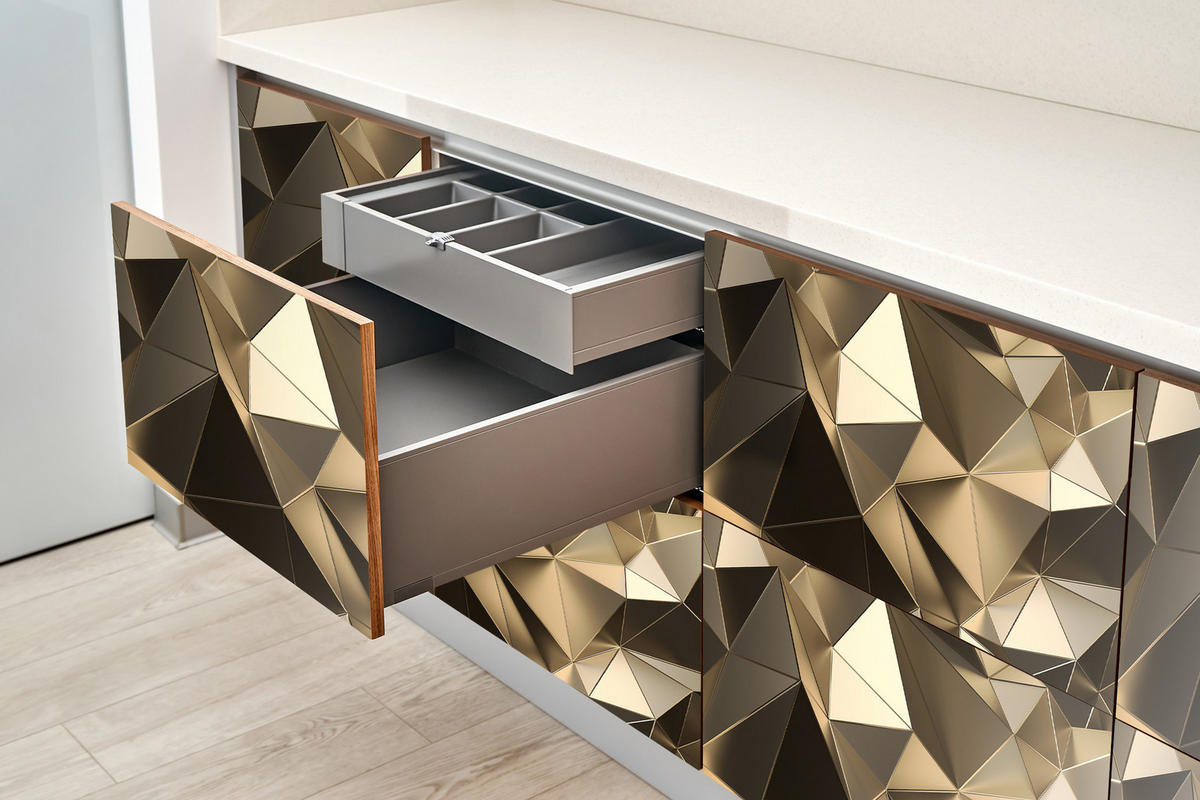 MÖBLAUFKLEBER 100x50 cm braun - Fango, Kunststoff (100/50/0.1cm) - Wallfluent