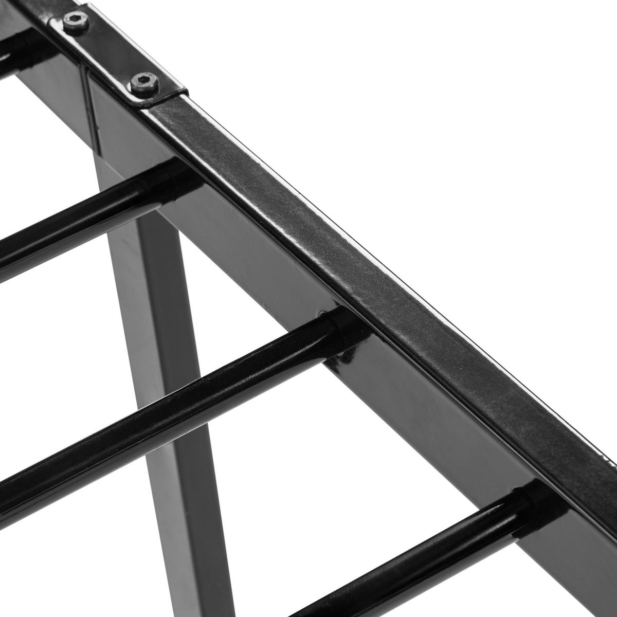 TAGESBETT Metall 90/200 cm Schwarz Arrien - Schwarz, Metall (90/200cm) - Beliani
