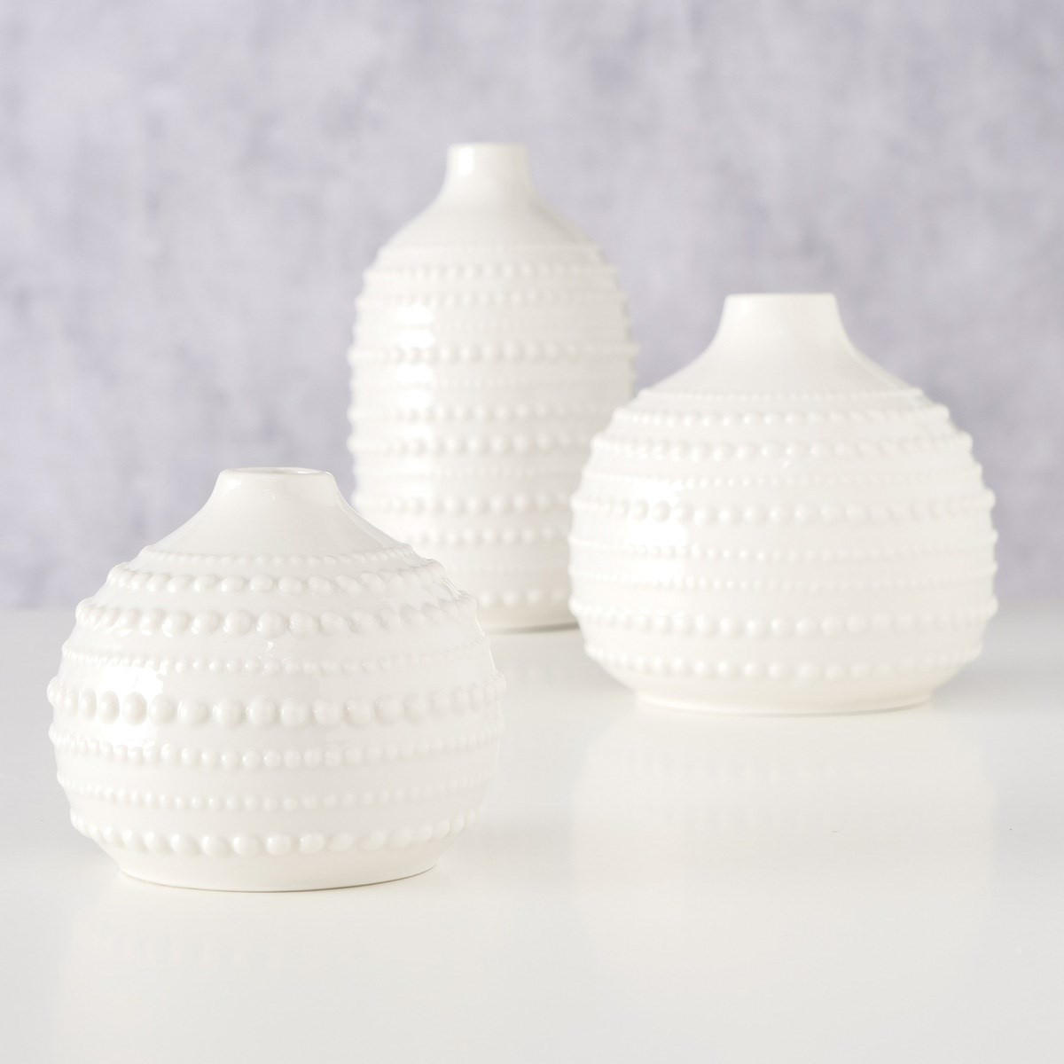 DEKO-VASEN aus Porzellan Meruna - Beige, Keramik (21cm) - Boltze Home