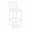 BARHOCKER Weiß 45x106x52cm - Weiß, Kunststoff (45/106/52cm) - AlterEgo