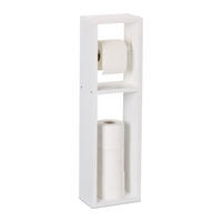 TOILETTENPAPIERHALTER - Weiß, Holz (20/70/13cm) - Relaxdays