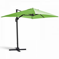 SONNENSCHIRM 2x3m Aluminium, Grün - Grün, Metall (300/200cm) - Oviala
