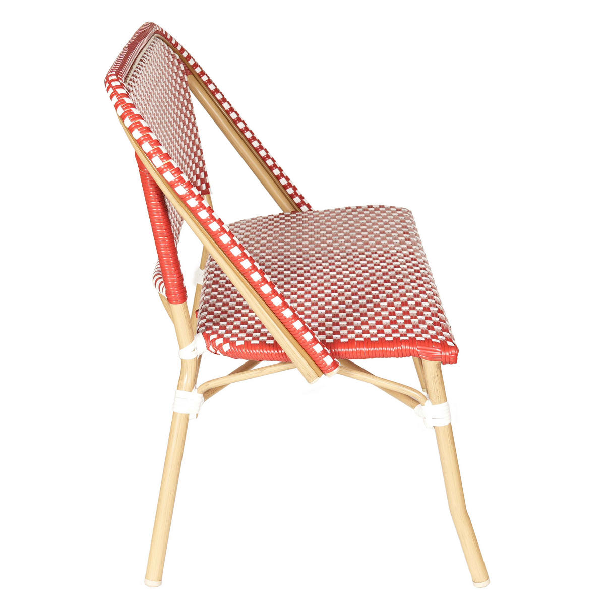 GARTENBANK, Rot - Rot, Metall (112/83/56cm) - Oviala