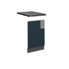 FRONTBLENDE Fame-Line Dunkelblau Hochglanz 45 cm, AP Anthrazit - Anthrazit/Dunkelblau, Holzwerkstoff (45/67.4/1.6cm) - Vicco