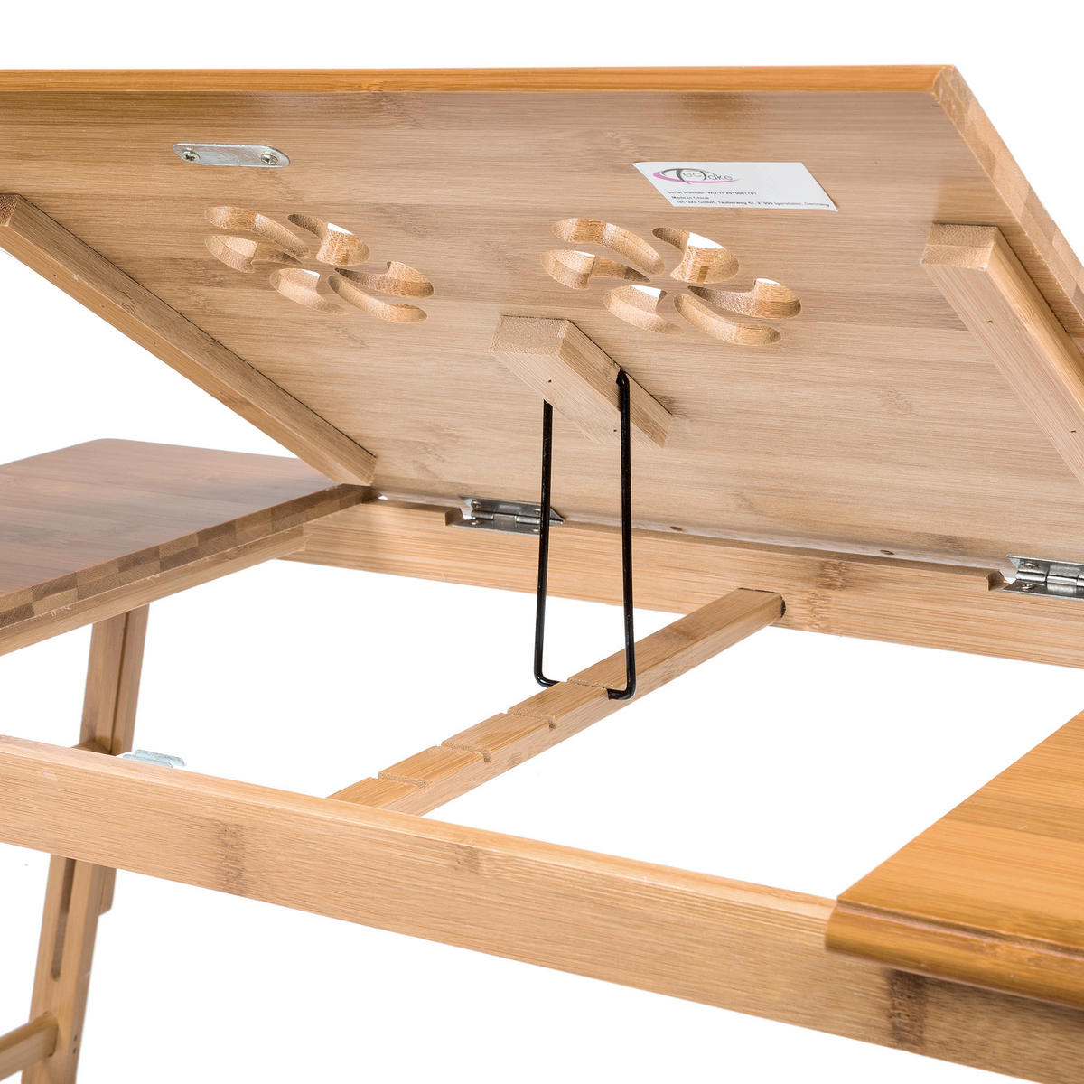LAPTOPTISCH Janina,72 x 35 x 26 cm,braun - Braun, Holz (72/35/26cm) - tectake