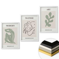 WANDBILDER 3er-Set - 40x60 cm Weißer Rahmen - Stilvolles Design mit Pflanzenmotiven - Weiß, Kunststoff (40/60cm) - ArtPrintCave