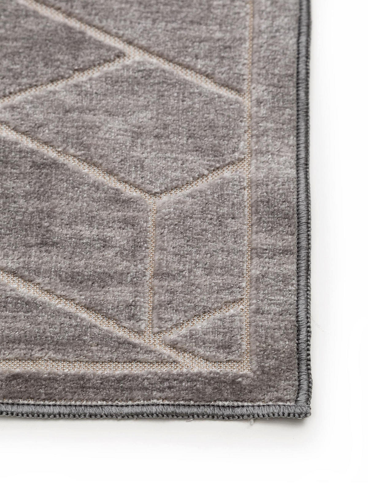 TEPPICH Daisy Grau 140x200 cm - Grau, Textil (140/200cm) - benuta