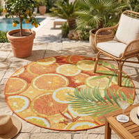 OUTDOORTEPPICH Rantum Beach 160x160 cm - Orange, Textil (160/160cm) - Sansibar SYLT
