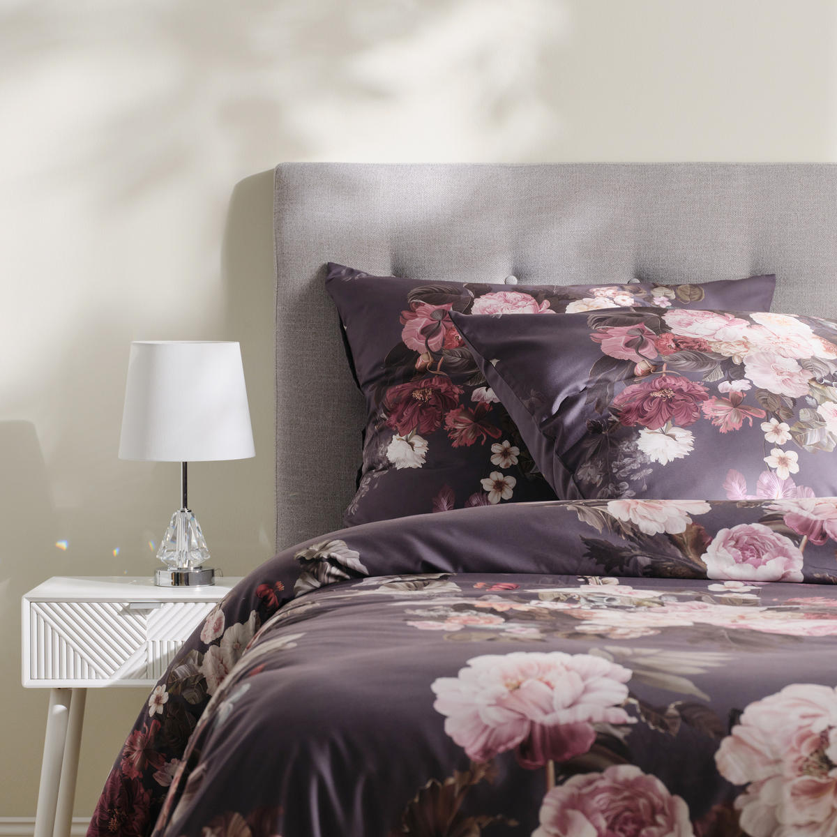 BETTWÄSCHE Zelfina - Violett, Textil (200/220cm) - home&you