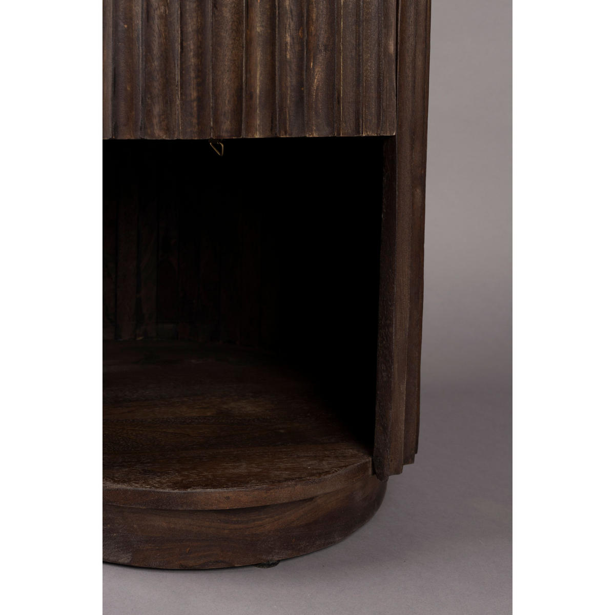 BEISTELLTISCH Marlow Rund 45 cm - Braun, Stein (45/45/60cm) - Dutchbone