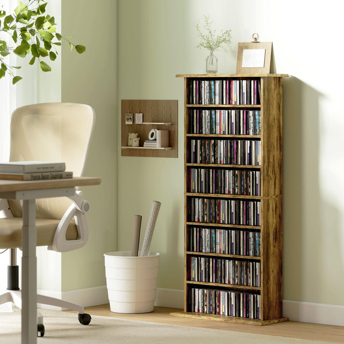 CD-REGAL DE-14531 6 verstellbare Böden Braun - Braun, Holzwerkstoff (24/126.3/58cm) - ComfortXL