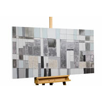 ACRYLBILD HANDGEMALT 140/70 cm - Grau, Holz/Textil (2.2/70cm) - KUNSTLOFT