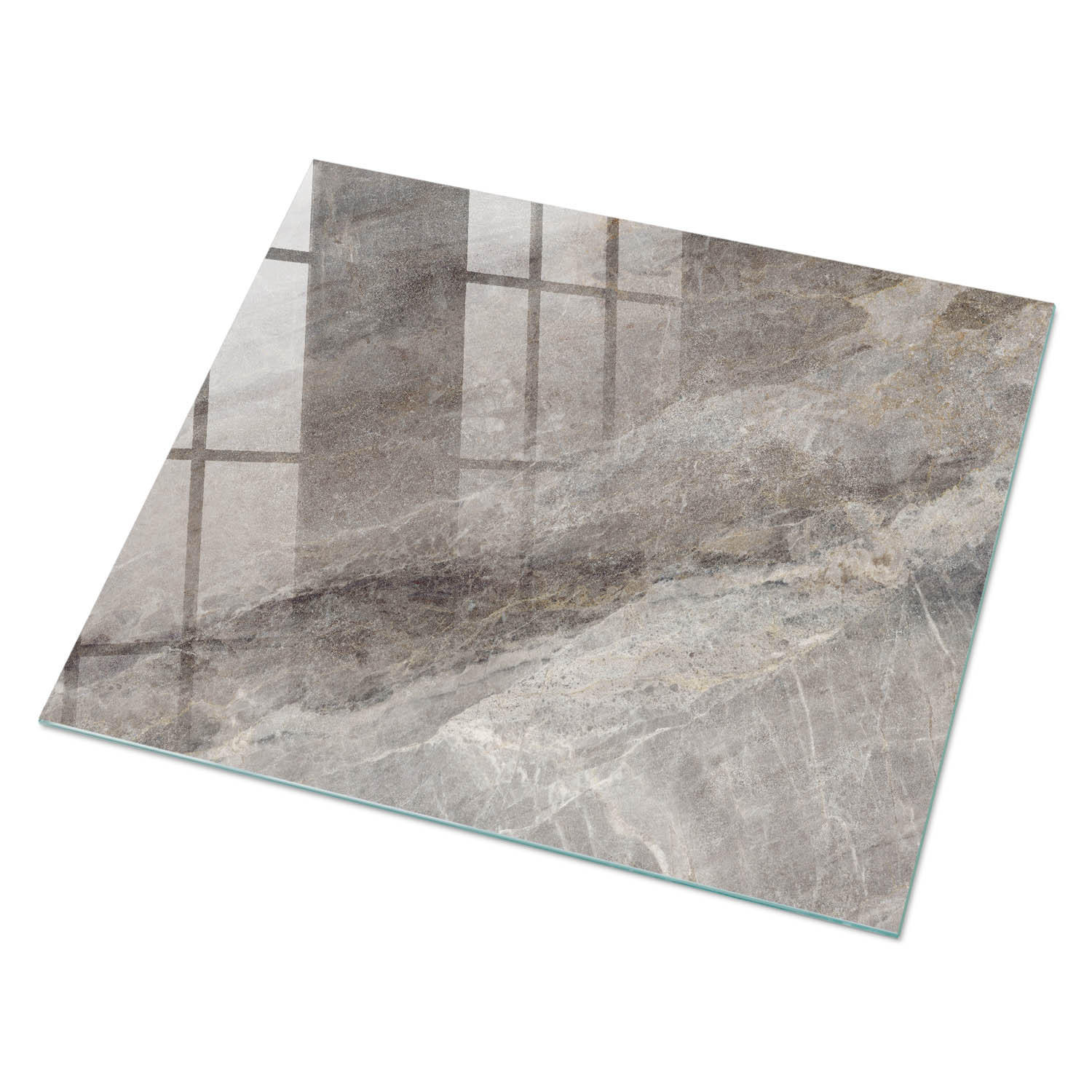 GLASPLATTE 80x60 cm – Steintextur - Braun, Glas (0.4/80/60cm) - ArtPrintCave