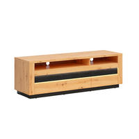 TV-MÖBEL Glenn Holz und Schwarz - Schwarz, Holzwerkstoff (161/53/48cm) - Petits-meubles