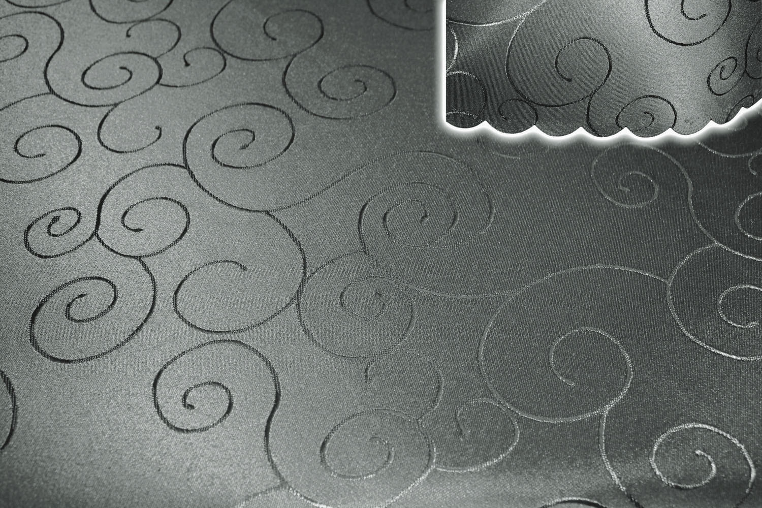 TISCHDECKE 110/110 cm Ornamente Grau - Grau, Textil (110/110cm) - TiborTex