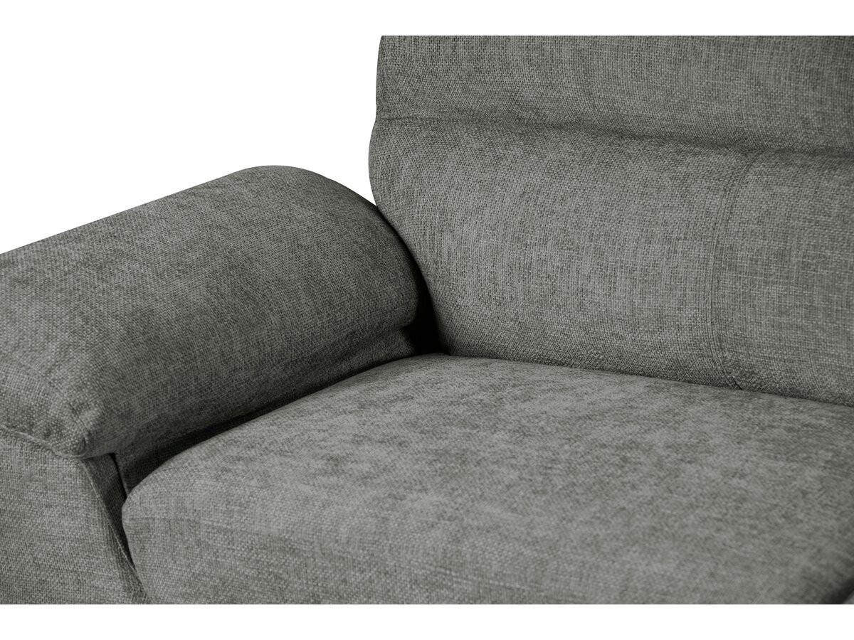 3-SITZER-SOFA Dallas Grau - Grau, Textil (210/90/88cm) - Habitat Garten