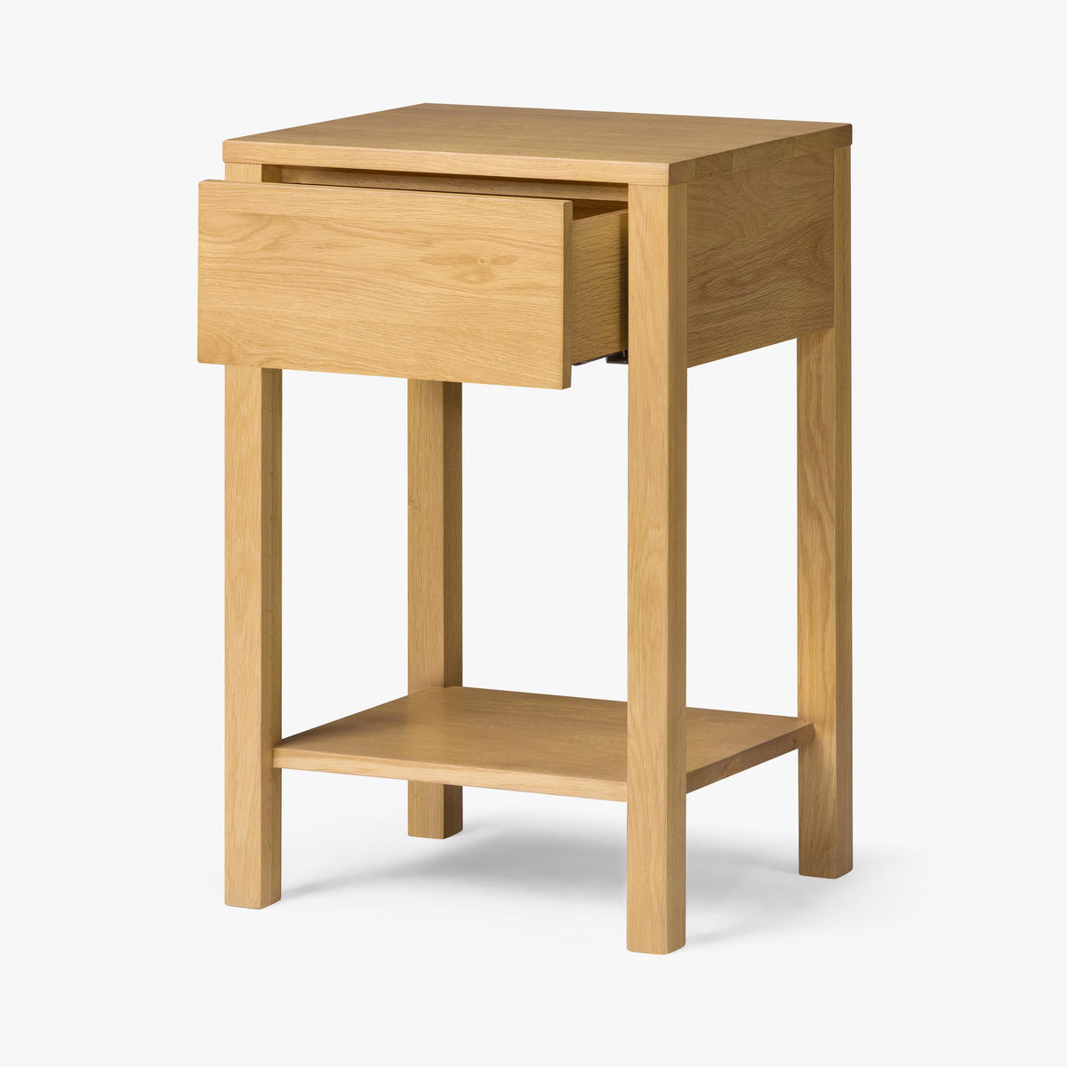 NACHTTISCH Tommy, Eiche, 35/40/57 cm - Beige, Holz (40/61/35cm) - WOODEK