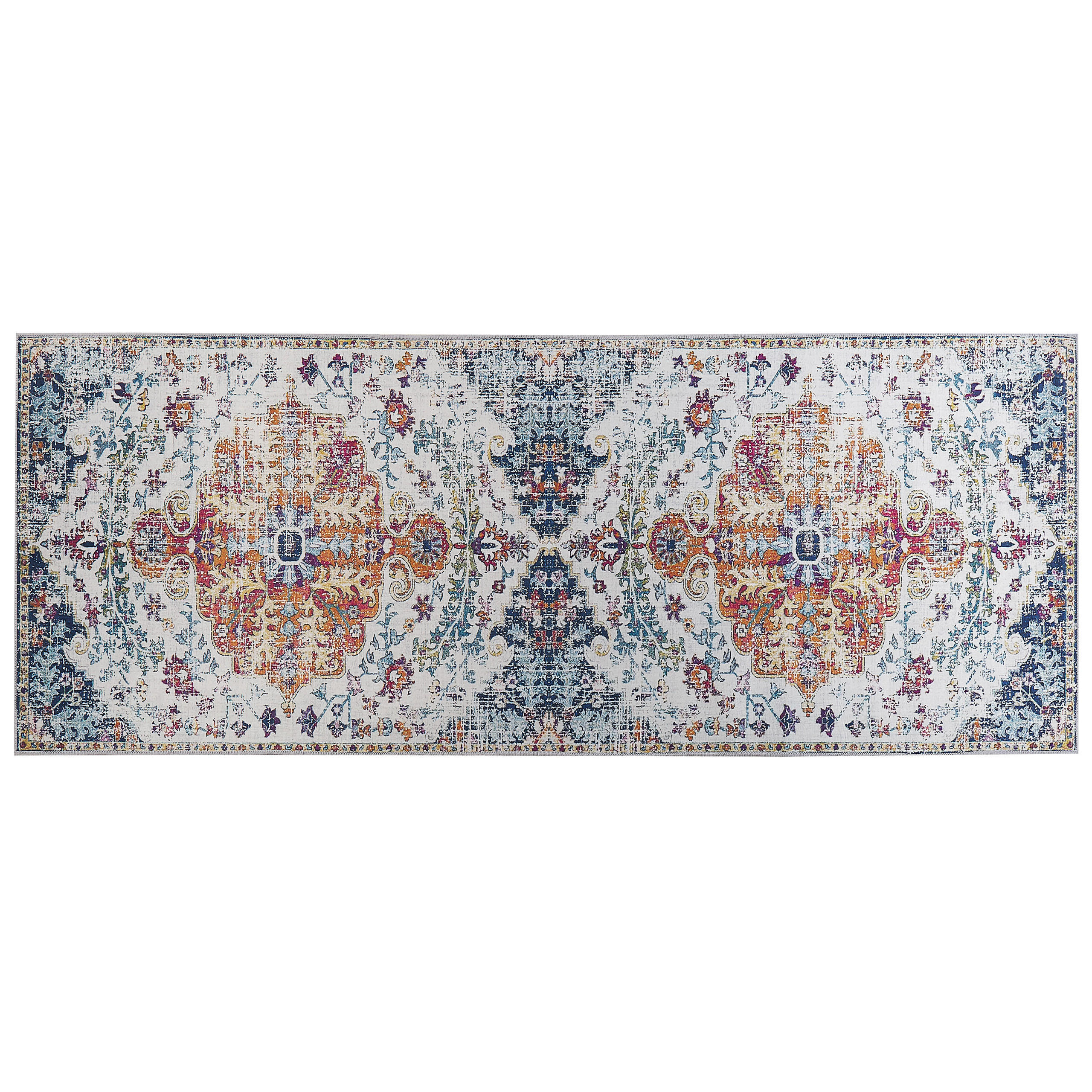 VINTAGE-TEPPICH Enayem 200/80 cm - Multicolor, Kunststoff (80/200cm) - Beliani