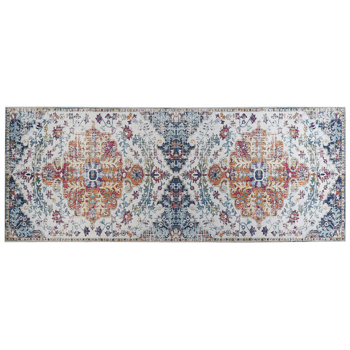 VINTAGE-TEPPICH Enayem 200/80 cm - Multicolor, Kunststoff (80/200cm) - Beliani