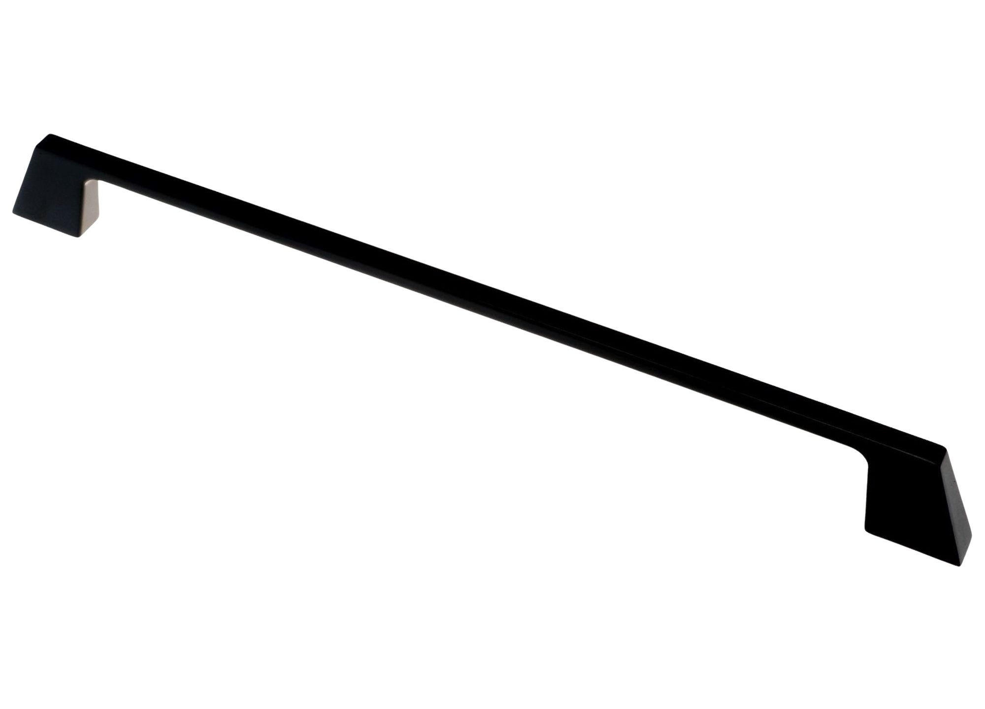 MÖBELGRIFF BA 256mm, Küchengriff Schwarz matt, Schrankgriff Stilo - Schwarz, Metall (0.8/3/28.1cm)