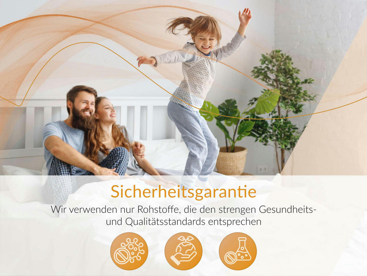 TASCHENMATRATZE RINALI - 140/200 - H3 - Sivo - Weiß, Textil (140/200cm) - MKS