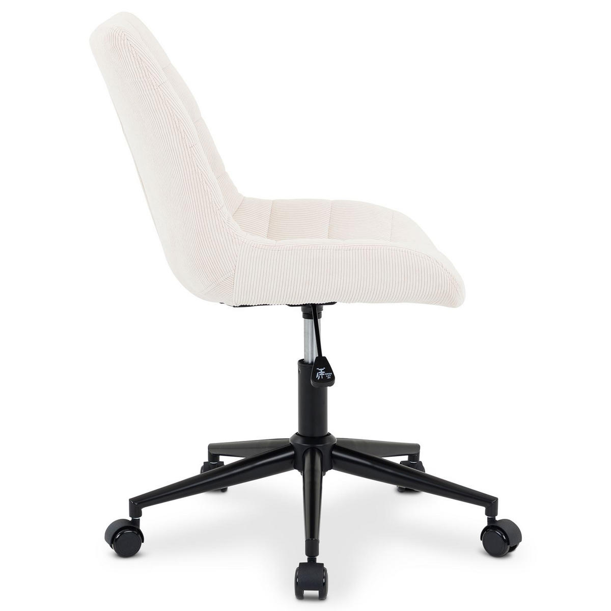 DREHSTUHL VASILO cremeweiß - Creme, Textil (54/80/61cm) - IDIMEX