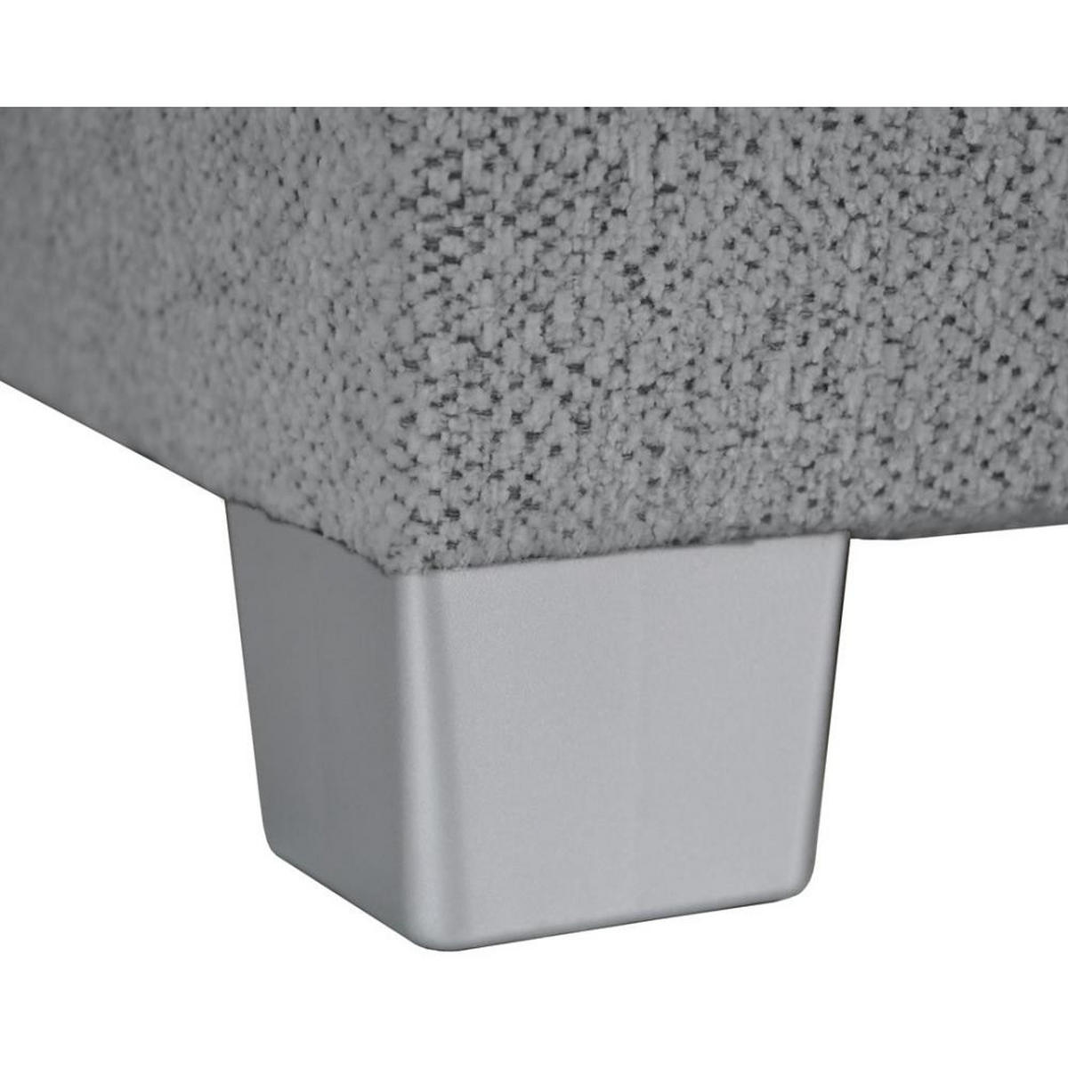 ECKSCHLAFSOFA Teramo grau - Schwarz/Grau, Kunststoff/Textil (235/150cm) - Beautysofa