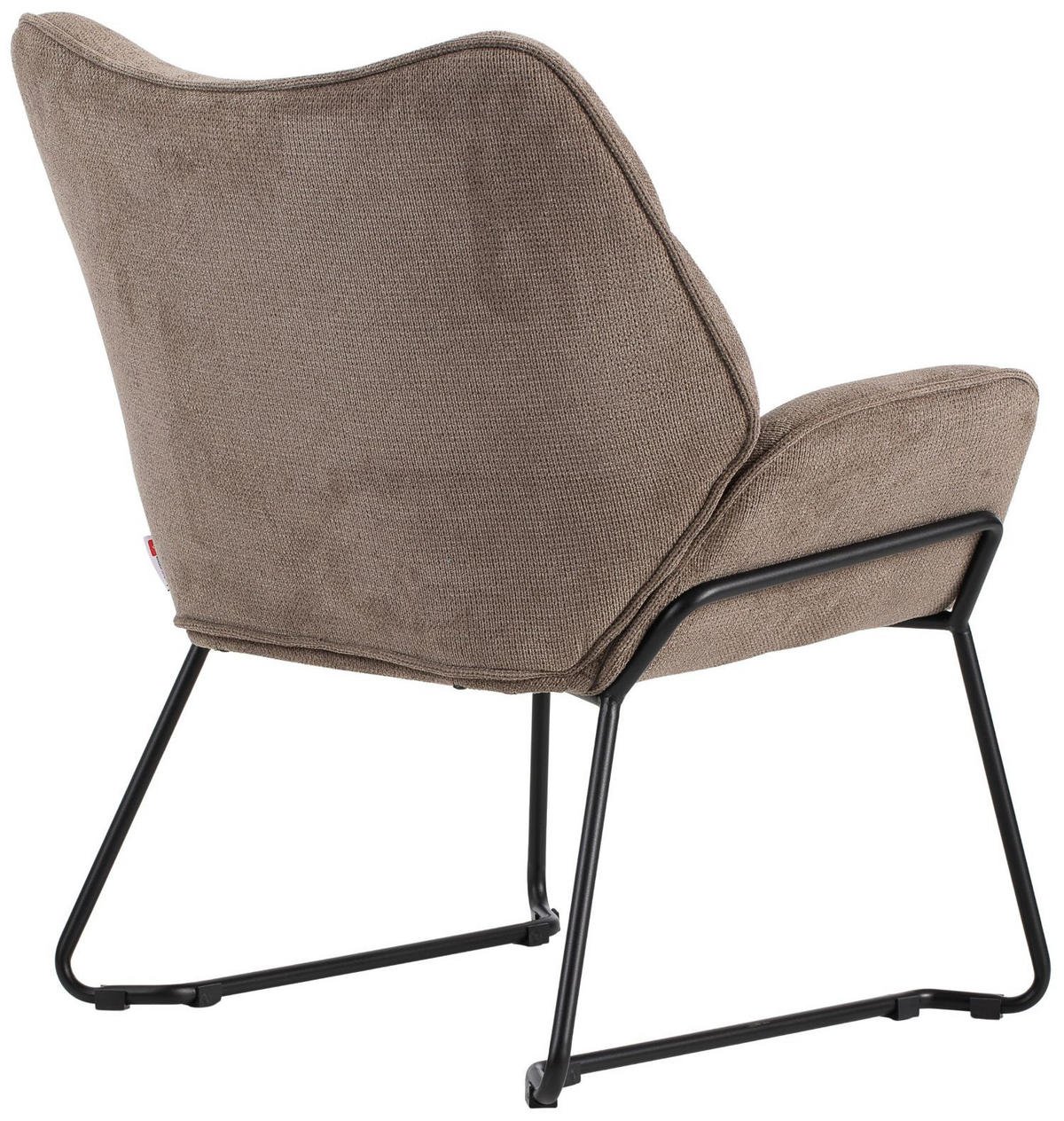 SESSEL Aliano - 4er Set - braun - Schwarz/Braun, Textil/Metall (67/76/73cm) - bene living