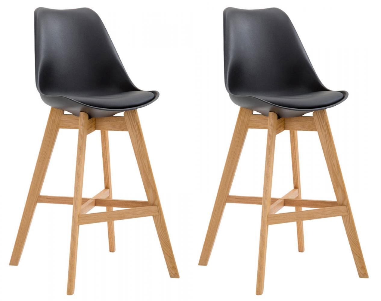 CLP Barhocker Schwarz 48x112x56 cm