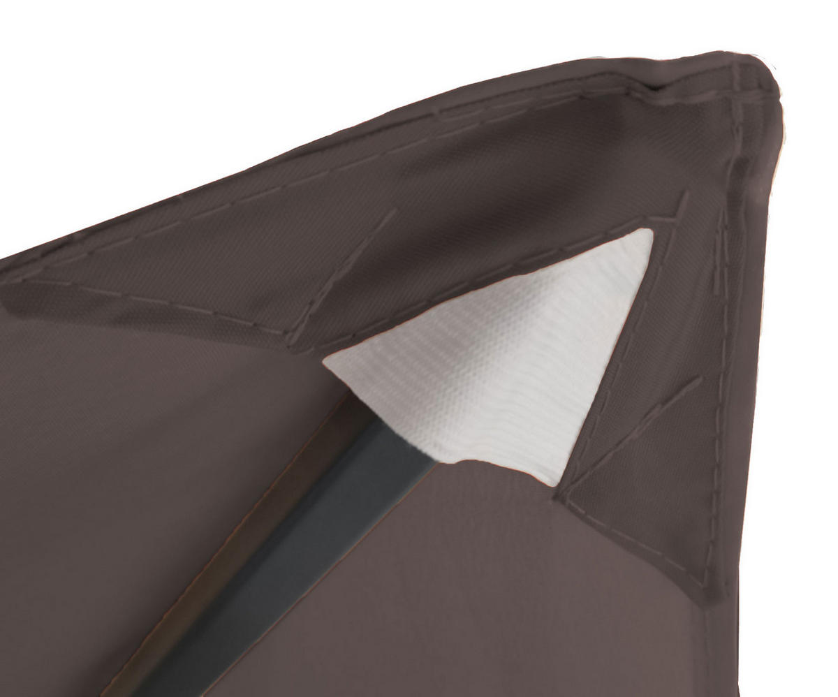 ERSATZDACH Pavillon 3x3 m Taupe / Beigegrau - Taupe, Textil (297/1/297cm) - QUICK STAR