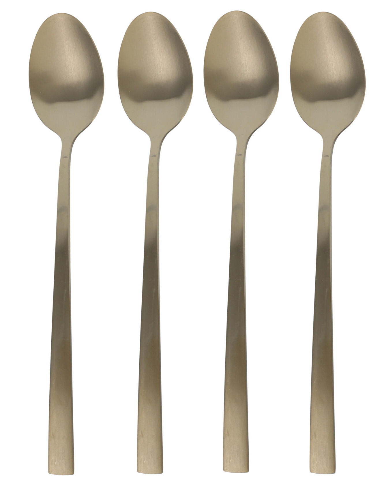 LÖFFEL Base 4er Set Goldfarben 4.5/2.5/21.5 cm Edelstahl - Goldfarben, Metall - Mondex